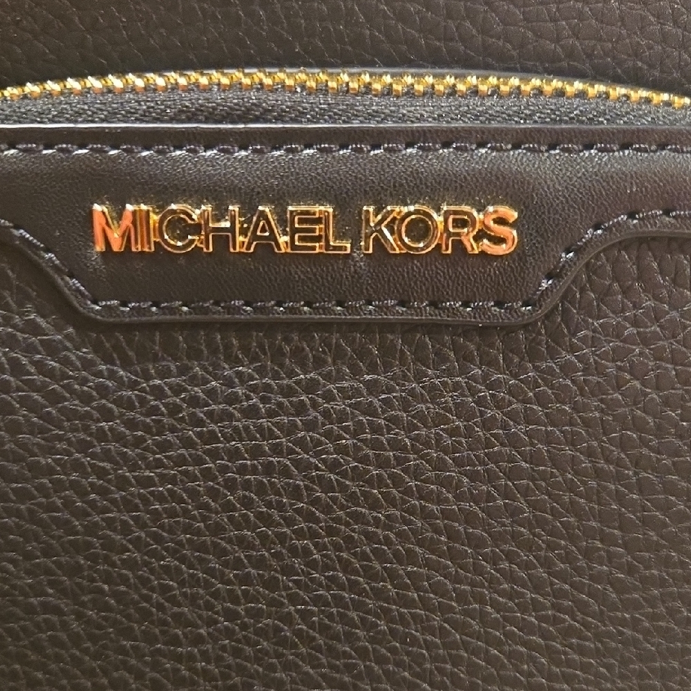 Michael Kors Black and Gold Backpack - Picture 2 of 8